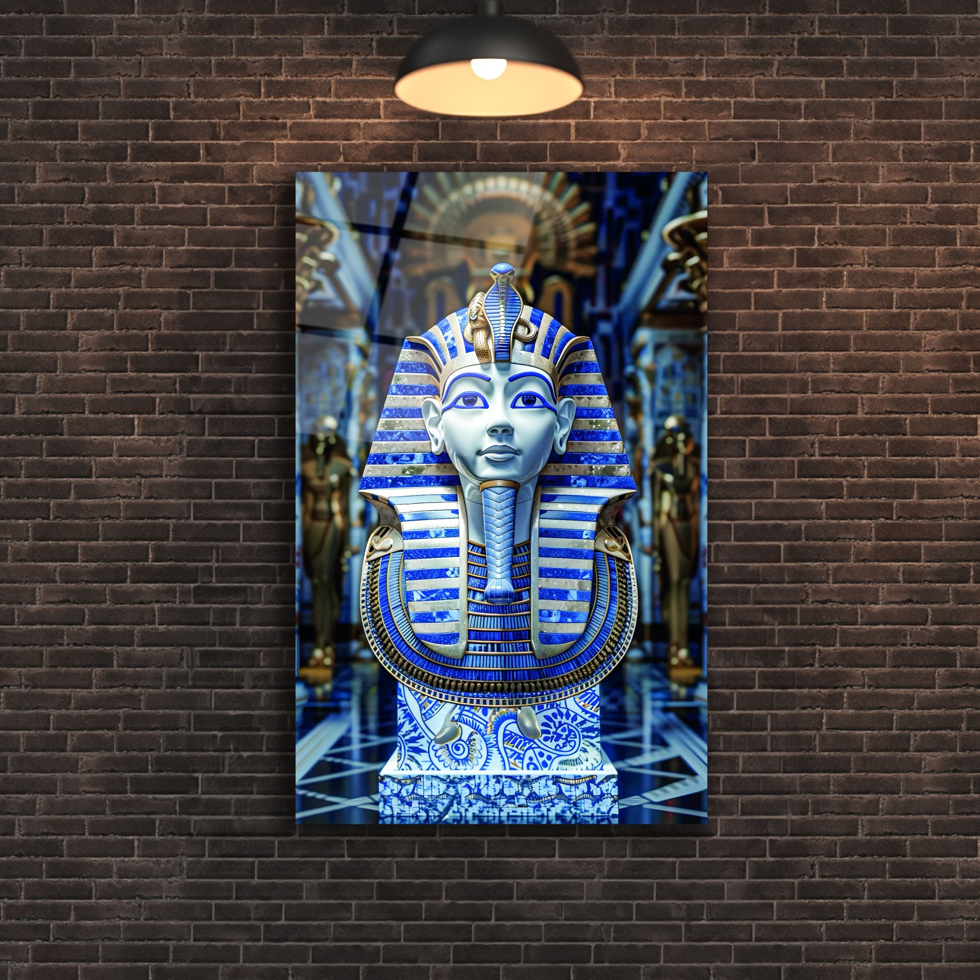 Antik Mısır Pharaoh Cam Tablo