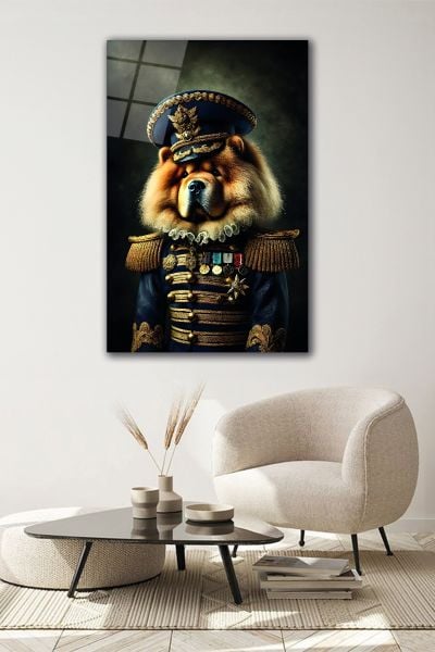 Başçavuş Köpek Cam Tablo