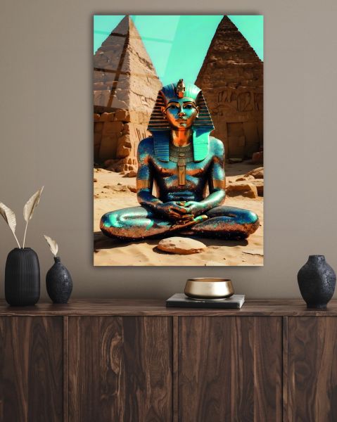 Antik Mısır Pharaoh Cam Tablo