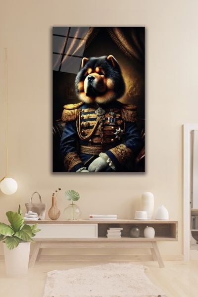 Başçavuş Köpek Cam Tablo