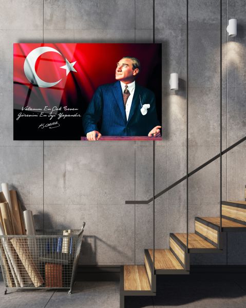 Atatürk Cam Tablo