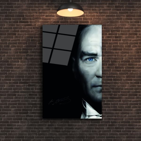 Atatürk Portre Cam Tablo