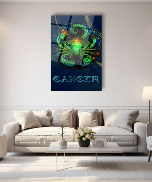 Yengeç Burcu (Cancer) Cam Tablo