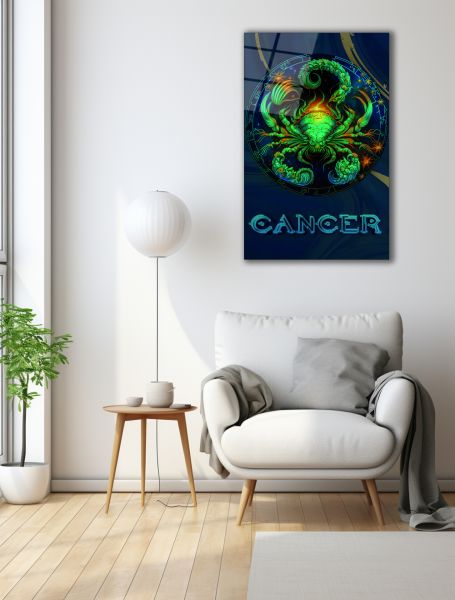 Yengeç Burcu (Cancer) Cam Tablo