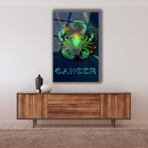Yengeç Burcu (Cancer) Cam Tablo