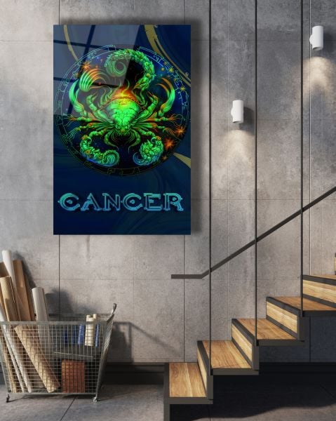 Yengeç Burcu (Cancer) Cam Tablo