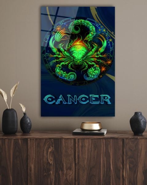 Yengeç Burcu (Cancer) Cam Tablo