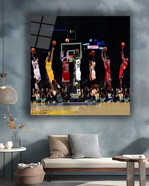 Basketbolcular Kare Cam Tablo