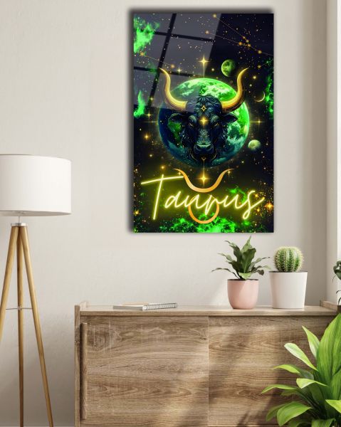 Boğa Burcu (Taurus) Cam Tablo