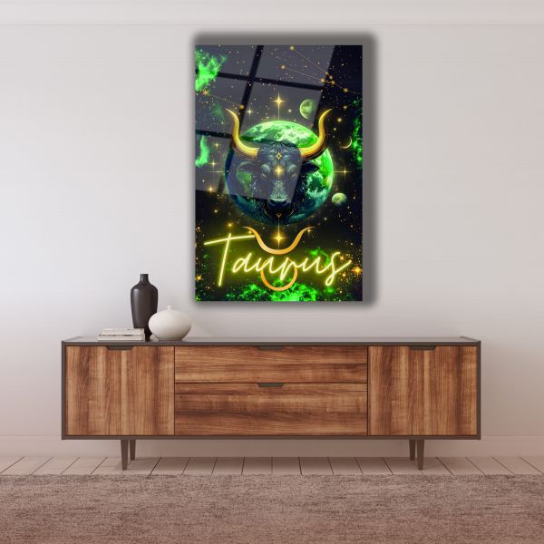 Boğa Burcu (Taurus) Cam Tablo
