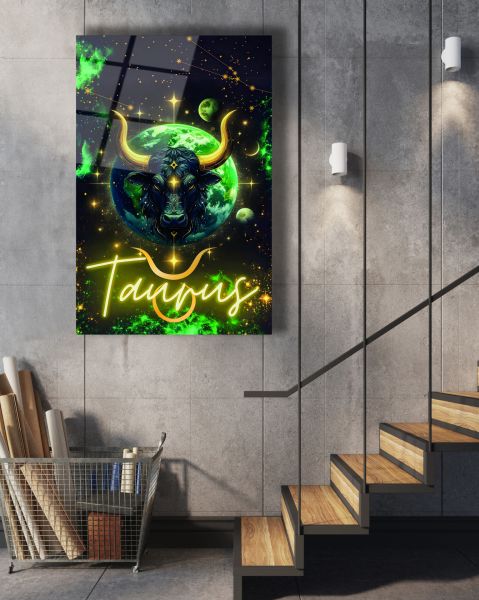 Boğa Burcu (Taurus) Cam Tablo