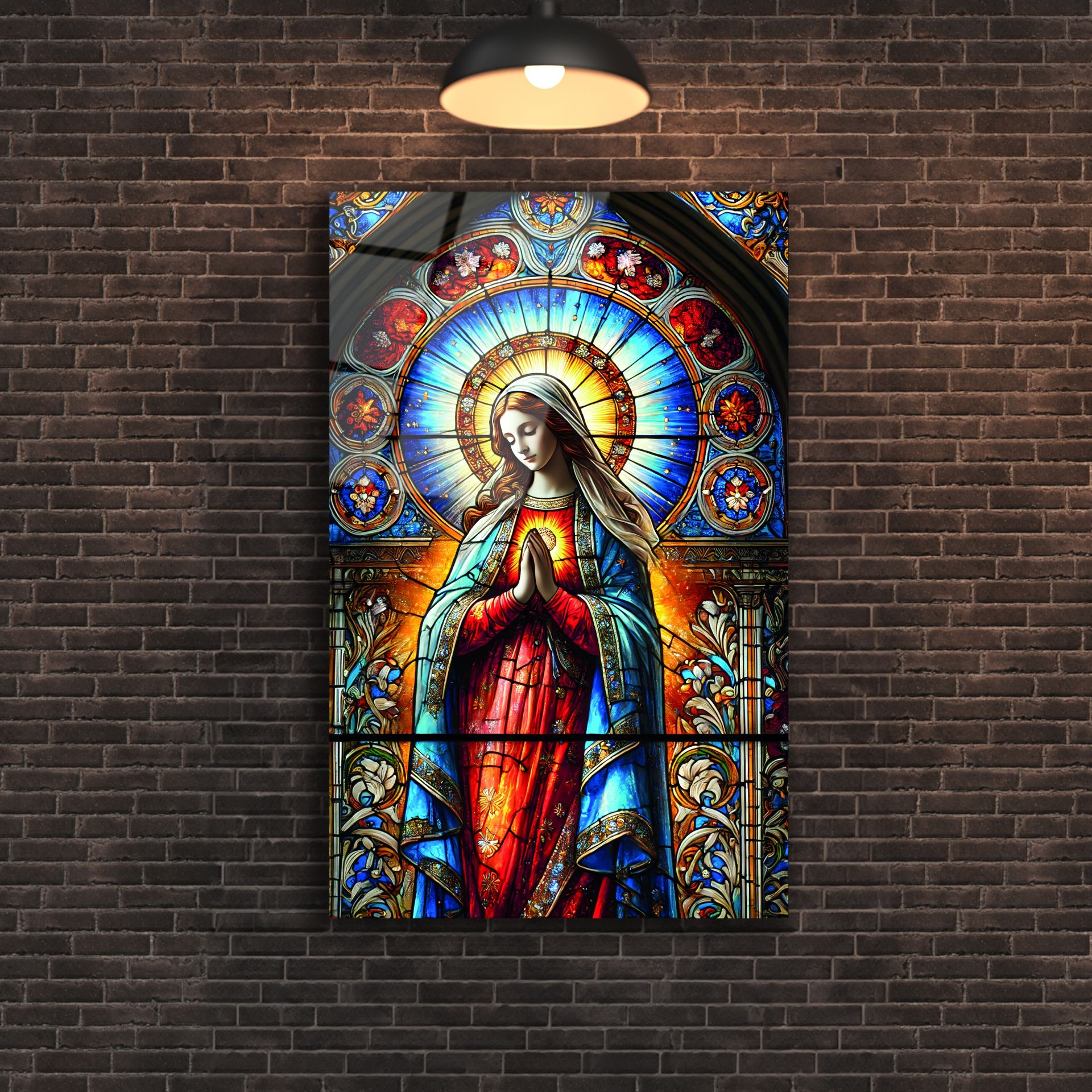 Vitray Meryem Ana Cam Tablo