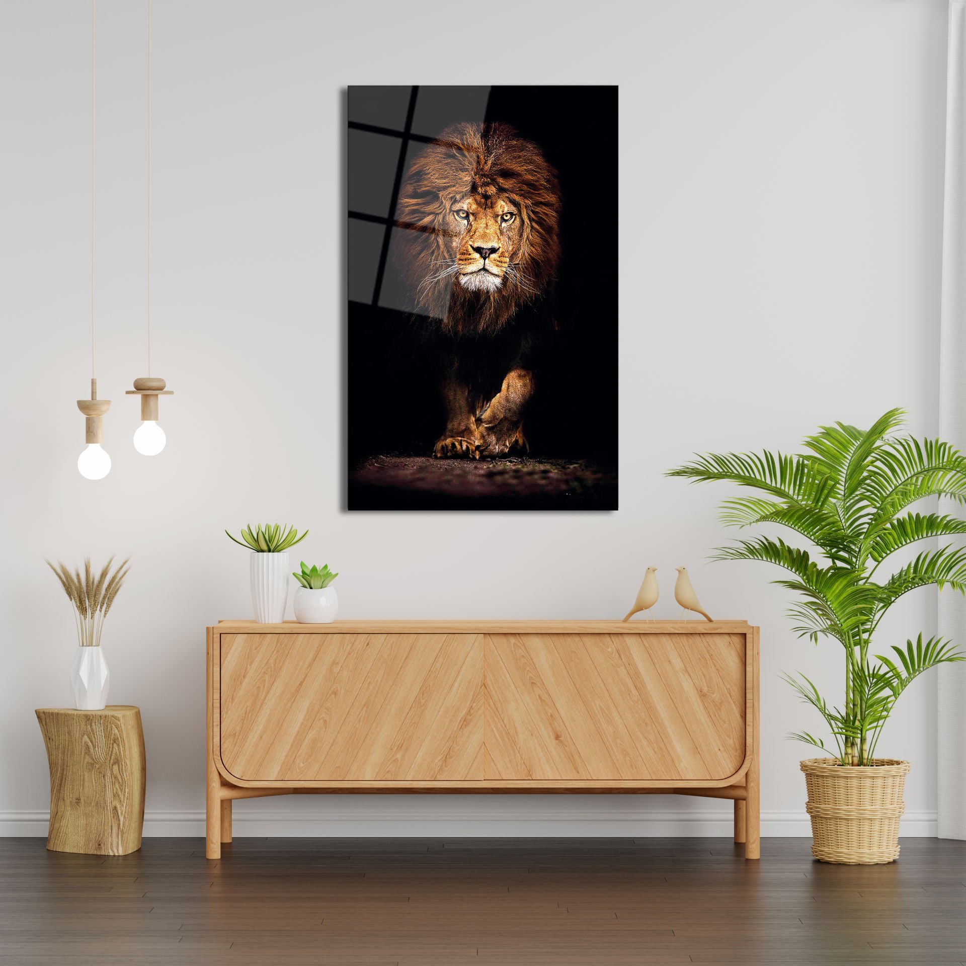 Aslan Cam Tablo